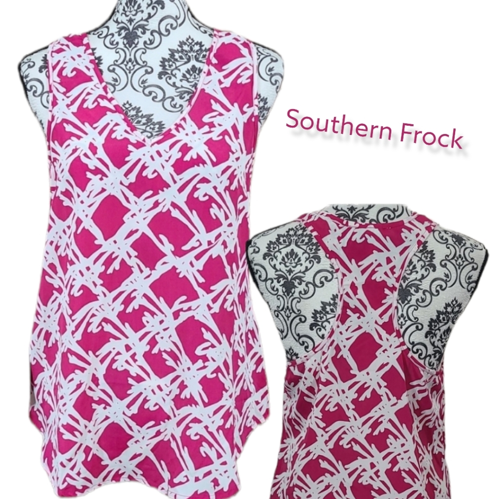 Southern Frock Abstract Racerback Tank - Picture 5 of 10